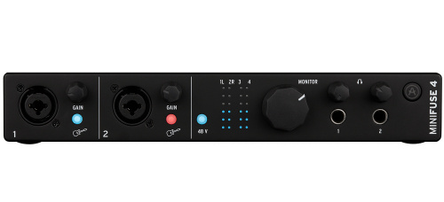 Arturia Interfaz de Audio MiniFuse 4, USB, XLR, Negro 