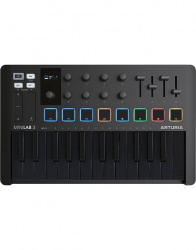 Arturia Teclado MIDI MiniLab 3, 25 Teclas, USB, Negro 