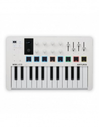 Arturia Teclado MIDI para DJ MiniLab 3, 25 Teclas, USB, Blanco  