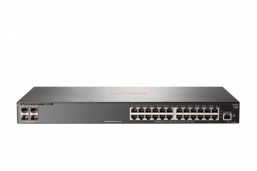 Switch Aruba Gigabit Ethernet 2930F, 24 Puertos 10/100/1000Mbps + 4 Puertos SFP+, 128 Gbit/s, 32.768 Entradas - Administrable 