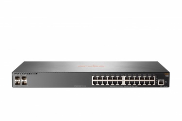 Switch Aruba Gigabit Ethernet 2930F 24G 4SFP, 24 Puertos 10/100/1000Mbps + 4 Puertos SFP, 56 Gbit/s, 32.768 Entradas - Administrable 