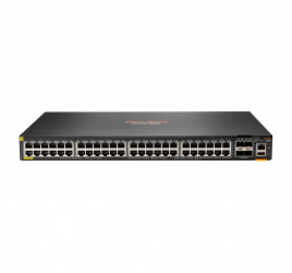 Switch Aruba Gigabit Ethernet CX 6300F, 48 Puertos PoE 10/100/1000Mbps + 4 Puertos SFP, 740W, 496 Gbit/s, 29.490 Entradas - Administrable 