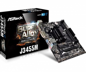 Tarjeta Madre ASRock microATX J3455M, Intel Quad-Core J3455 Integrada, HDMI, 16GB DDR3 para Intel 