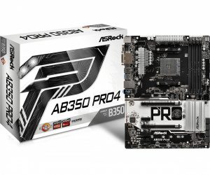 Tarjeta Madre ASRock ATX AB350 Pro4, S-AM4, AMD B350, HDMI, 64GB DDR4 para AMD 