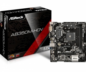 Tarjeta Madre ASRock micro ATX AB350M-HDV, S-AM4, AMD B350, HDMI, 32GB DDR4 para AMD 