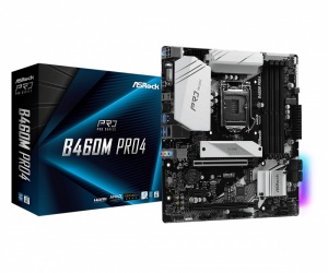 Tarjeta Madre ASRock micro ATX B460M PRO4, S-1200, Intel B460, HDMI, 128GB DDR4 para Intel 