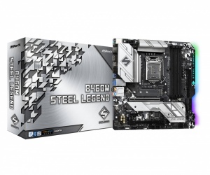 Tarjeta Madre ASRock micro ATX B460M STEEL LEGEND, S-1200, Intel B460, HDMI, 128GB DDR4 para Intel 