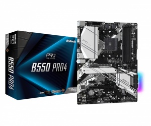 Tarjeta Madre ASRock ATX B550 Pro4, S-AM4, AMD B550, HDMI, 128GB DDR4 para AMD ― No es Compatible con AMD Ryzen 5 3400G y Ryzen 3 3200G (Revisar Compatibilidades en la Página del Fabricante) 