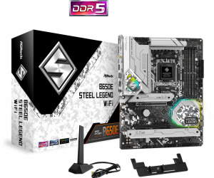 Tarjeta Madre ASRock ATX B650E Steel Legend WiFi, S-AM5, AMD B650, HDMI, 192GB DDR5 para AMD 