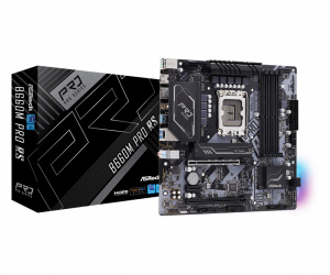Tarjeta Madre ASRock Micro-ATX B660M Pro RS, S,1700, Intel B660, HDMI, 128GB DDR4 para Intel ― Requiere Actualización de BIOS para Procesadores Intel 13va. Generación 