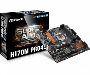 Tarjeta Madre ASRock micro ATX H170M PRO4S, S-1151, Intel H170, HDMI, 64GB DDR4 para Intel 