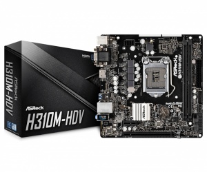 Tarjeta Madre ASRock micro ATX H310M-HDV, S-1151, Intel H310, HDMI, 32GB DDR4 para Intel ― Compatibles solo con 8va y/o  9va Generación (Revisar modelos aplicables) 