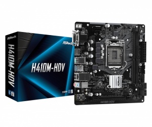 Tarjeta Madre ASRock Micro ATX H410M-HDV, S-1200, Intel H410, HDMI, 64GB DDR4 para Intel ― No es Compatible con Procesadores Intel 11va. Generación 