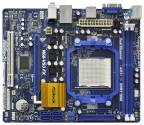 Tarjeta Madre ASRock micro ATX N68-VS3 FX, S-AM3+, NVIDIA nForce 630a, 8GB DDR3, para AMD 