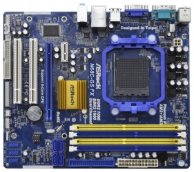 ASRock T. Madre micro ATX N68C-GS FX, S-AM3+, 8GB DDR3 para Athlon II X2/X3/X4, Athlon X2 Dual-Core, Phenom FX, Phenom II X2/X3/X4/X6, Sempron 