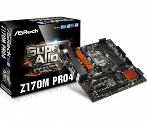 Tarjeta Madre ASRock micro ATX Z170M Pro4, S-1151, Intel Z170, HDMI, 64GB DDR4 para Intel 