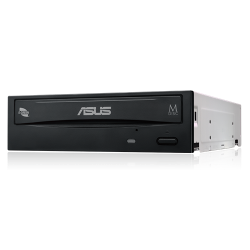 ASUS DRW-24F1ST Quemador de DVD, DVD-R 24x / DVD+RW 8x, SATA, Interno, Negro/Plata (Bulk) 