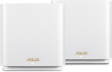 Router ASUS con Sistema de Red Wi-Fi en Malla ZenWiFi AX (XT8) Wi-Fi 6, 6600 Mbit/s, Tribanda 2.4/5/5GHz, 6 Antenas Internas, Blanco - 2 Piezas 