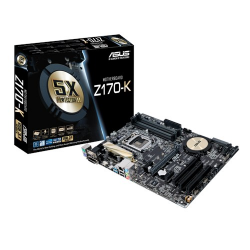 Tarjeta Madre ASUS ATX Z170-K 5X Protection II, S-1151, Intel Z170, HDMI/3.1, 64GB DDR4 para Intel ― Requiere Actualización de BIOS para trabajar con Procesadores de 7ma Generación 