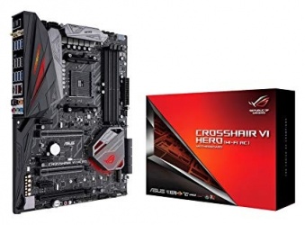 Tarjeta Madre ASUS ATX ROG CROSSHAIR VI HERO (WI-FI AC), S-AM4, AMD X370, USB 3.0, 64GB DDR4, para AMD 