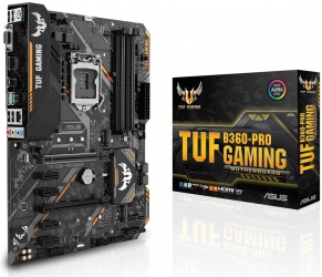 Tarjeta Madre ASUS ATX TUF B360-PRO GAMING, S-1151, Intel B360, HDMI, 64GB DDR4 para Intel ― Compatibles solo con 8va y/o  9va Generación (Revisar modelos aplicables) 