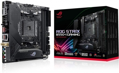 Tarjeta Madre ASUS mini ITX ROG STRIX B550-I GAMING, S-AM4, AMD B550, HDMI, 64GB DDR4 para AMD — Requiere Actualización de BIOS para la Serie Ryzen 5000 