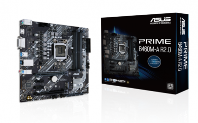 Tarjeta Madre ASUS Micro ATX PRIME B460M-A R2.0, S-1200, Intel H470, HDMI, 128GB DDR4 para Intel ― Requiere Actualización de BIOS para Procesadores Intel 11va. Generación 