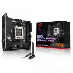 Tarjeta Madre ASUS Mini ITX ROG STRIX B650E-I GAMING WIFI, S-AM5, AMD B650, HDMI, 64GB DDR5 para AMD 
