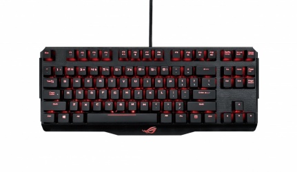 Teclado Gamer ASUS ROG Claymore Core RGB, Teclado Mecánico, Cherry MX Red, Alámbrico, Negro (Inglés) 