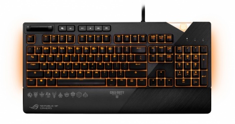 Teclado Gamer ASUS ROG Strix Flare Call of Duty: Black Ops 4 Edition RGB, Teclado Mecánico, Cherry MX Red, Alámbrico, Negro (Inglés) 