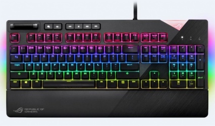 Teclado Gamer ASUS XA01 ROG Strix Flare RGB, Teclado Mecánico, Cherry MX Brown, Alámbrico, Negro (Inglés) 