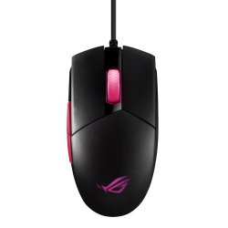 Mouse Gamer ASUS Óptico ROG Strix Impact II Electro Punk, Alámbrico, USB, 6200DPI, Negro/Rosa 