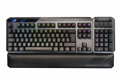 Teclado Gamer ASUS ROG Claymore II LED RGB, Teclado Mecánico, Switch ROG RX Blue, Inalámbrico, USB, Negro (Inglés) 