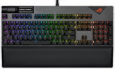 Teclado Gamer ASUS XA08 STRIX FLARE LED RGB, Teclado Mecánico, Cherry MX Brown, Alámbrico, USB, Negro, Inglés 