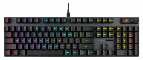 Teclado Gamer ASUS ROG XA12 Strix Scope II RX LED RGB, Teclado Optomecánico, Alámbrico, USB, Negro, Inglés  