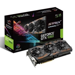 Tarjeta de Video ASUS NVIDIA GeForce GTX 1060 ROG STRIX Gaming, 6GB 192-bit GDDR5, PCI Express 3.0 x16 