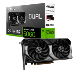 Tarjeta de Video ASUS NVIDIA GeForce RTX 5060 DUAL-RTX5060-O8G, 8GB 128-bit GDDR7, PCI Express 5.0  