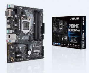 Tarjeta Madre ASUS ATX PRIME B360M-A/GSI, S-1151, Intel B360, HDMI, 64GB DDR4 para Intel - Bulk ― Compatibles solo con 8va y/o  9va Generación (Revisar modelos aplicables) 