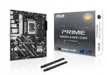Tarjeta Madre ASUS H810M-A WIFI-CSM, Micro-ATX,, Intel H810, 128GB DDR5, HDMI/DP para Intel 