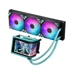 ASUS ROG RYUO IV 360 ARGB Hatsune Miku Edition Enfriamiento Líquido para CPU, 3x 120mm, hasta 2650RPM, Negro 