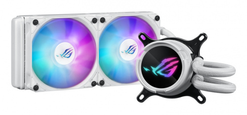 ASUS ROG Strix LC III 240 ARGB White Edition Enfriamiento Líquido para CPU, 2x 120mm, hasta 2200RPM, Blanco  