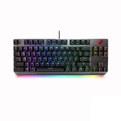 Teclado Gamer ASUS ROG Strix Scope TKL RGB, Teclado Mecánico, Cherry MX RGB Red, Alámbrico, Negro (Inglés) 
