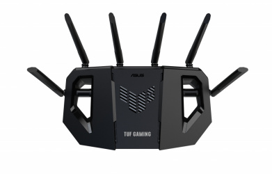 ASUS Router Gaming TUF Gaming BE6500 MU-MIMO Firewall, Wi-Fi 7, 4 x RJ-45 6500 Mbit/s WLAN, Alámbrico/Inalámbrico, Doble Banda 2.4/5 GHz, 6 Antenas Externas  