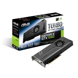 Tarjeta de Video ASUS NVIDIA GeForce GTX 1060 Turbo, 6GB 192-bit GDDR5, PCI Express 3.0 