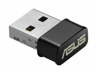 ASUS Adaptador de Red USB USB-AC53 Nano, Inalámbrico, WLAN, 867 Mbit/s, 2.4/5GHz 