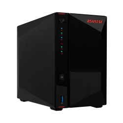 ASUSTOR Nimbustor 2 NAS Gamer de 2 Bahías, Intel Celeron J4005 2GHz, 2GB DDR4, 2x RJ-45, USB 3.1, Negro - no incluye Discos 