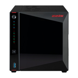 Asustor NIMBUSTOR 4 Gen2 NAS de 4 Bahías, 48TB, Intel Celeron N5105 2GHz, USB 3.2, Negro ― No Incluye Discos Duros 