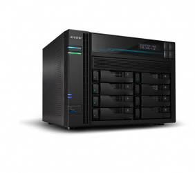 Asustor LOCKERSTOR 8 NAS de 8 Bahías, 144TB, Intel ATOM C3538 2.10GHz, USB 3.2, Negro ― No Incluye Discos Duros 