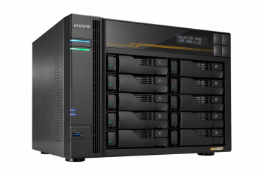 Asustor AS6810T NAS, 10 Bahías Intel Atom C3538, 4GB RAM, SATA III, máx 180TB ― No Incluye Disco 