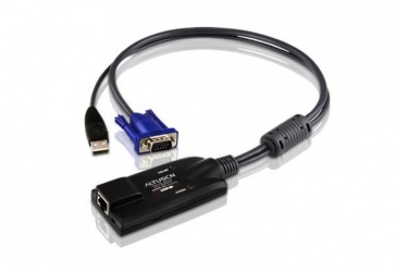 Aten Cable KVM KA7570, RJ-45 Hembra - VGA/USB Macho, Negro 